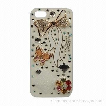 New arrival crystal case for iPhone, crystal butterfly and bowknot design